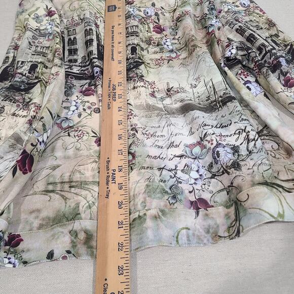 Impulse California Lightweight Button Jacket City Floral Print Wearable Arts - L - Picture 9 of 11
